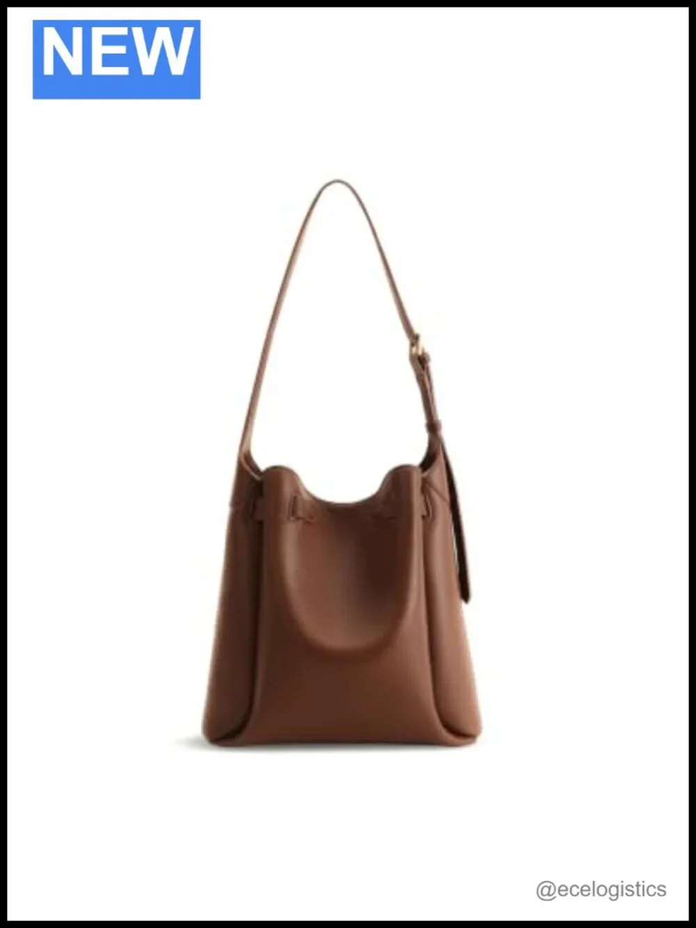 JW PEI Charlene Hobo Bag Faux Leather Double Buckle Shoulder Handbag